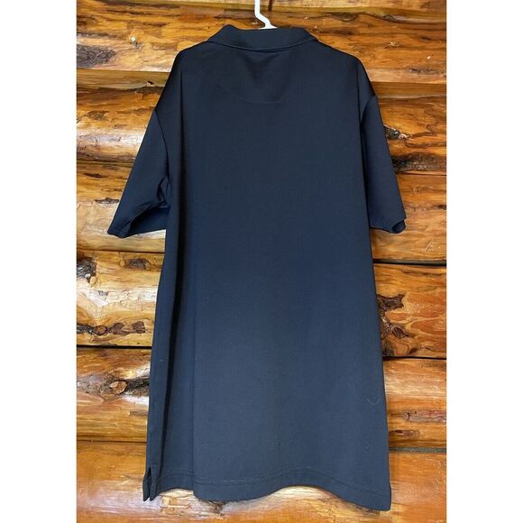 Izod Black Short Sleeve Polo Shirt Size XL (18-20) - Picture 3 of 3